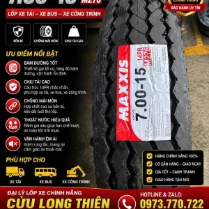 LỐP XE 7.00-15 MAXXIS 14PR M276 ( có ruột yếm)