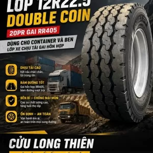 LỐP XE 12R22.5 DOUBLE COIN GAI 405