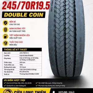 LỐP XE 245/70R19.5 RL 409 DOUBLE COIN 