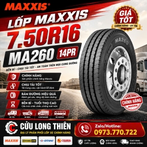 Lốp MAXXIS 7.50R16 MA260 14PR