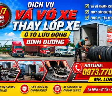 LỐP XE CỬU LONG THIÊN / VÁ VỎ XE LƯU ĐỘNG BÌNH DƯƠNG