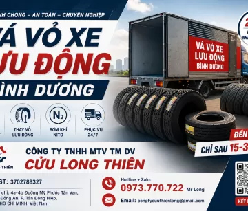 Dịch Vụ Vá Vỏ Lưu Động Tại Dĩ An Bình Dương – Ứng Cứu Lốp Xe Tải, Xe Ben, Container 