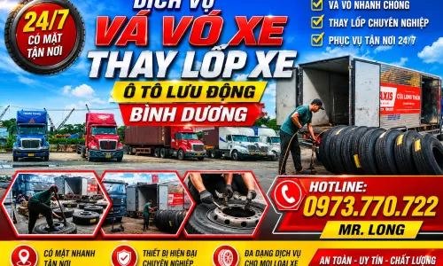  Thay Lốp Xe Bình Dương 24/7: Cửu Long Thiên Cung Cấp Lốp Maxxis, Otani, Double Coin Chính Hãng