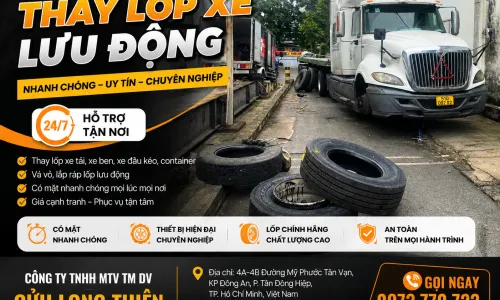 Cứu Hộ Lốp Ô Tô Bình Dương – Thay Lốp Lưu Động Giá Rẻ