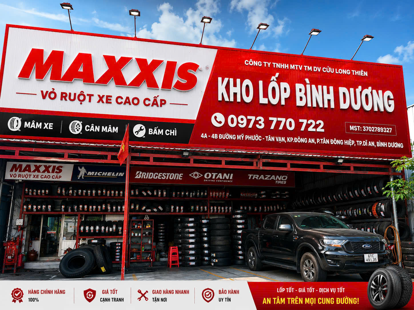 Xe Cứu Hộ Thay Lốp Xe Ô Tô Bình Dương 24/24 – Có Mặt Nhanh,