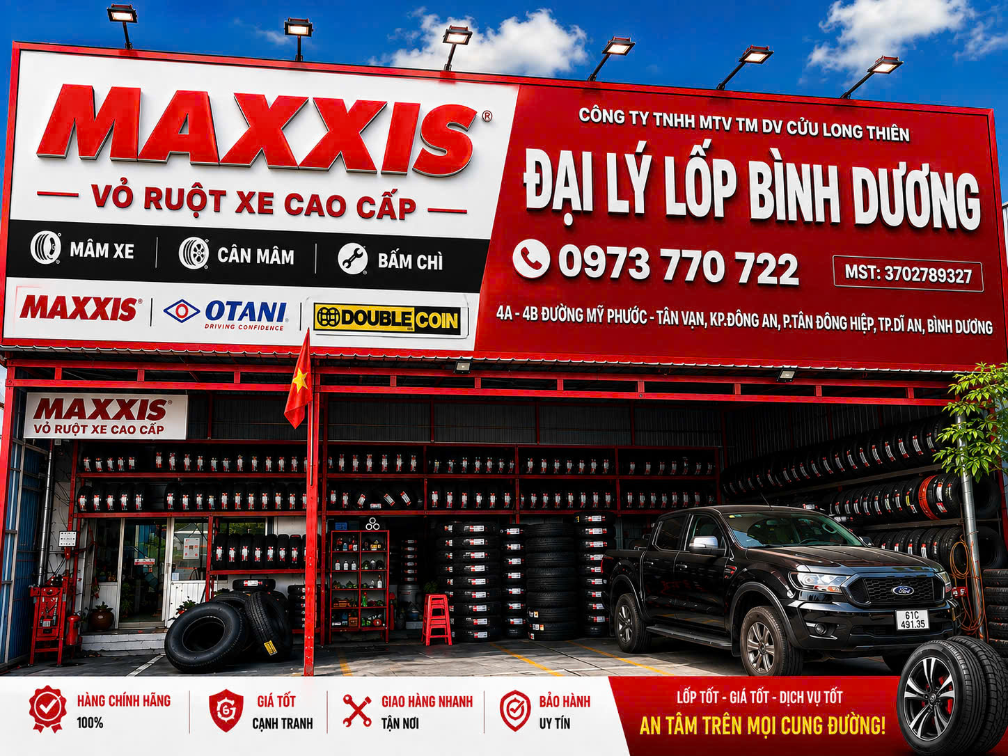 Trung Tâm Thay Lốp Xe Ô Tô Bình Dương 24/24 | Cửu Long Thiên