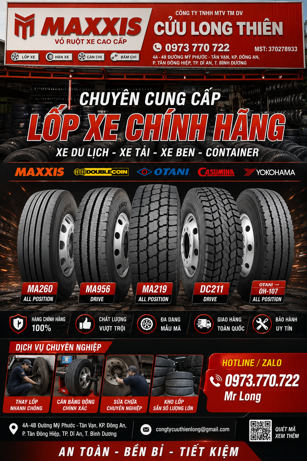 Đại Lý Lốp Xe Maxxis Bình Dương | Maxxis Mỹ Phước Tân Vạn