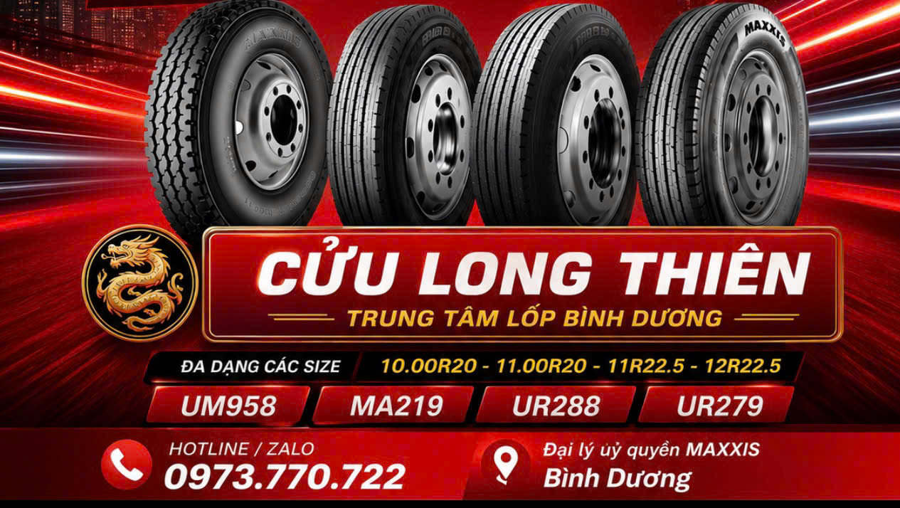 Kho Lốp Xe Maxxis Bình Dương | Lốp Tải, Ben, Container – Cửu Long Thiên