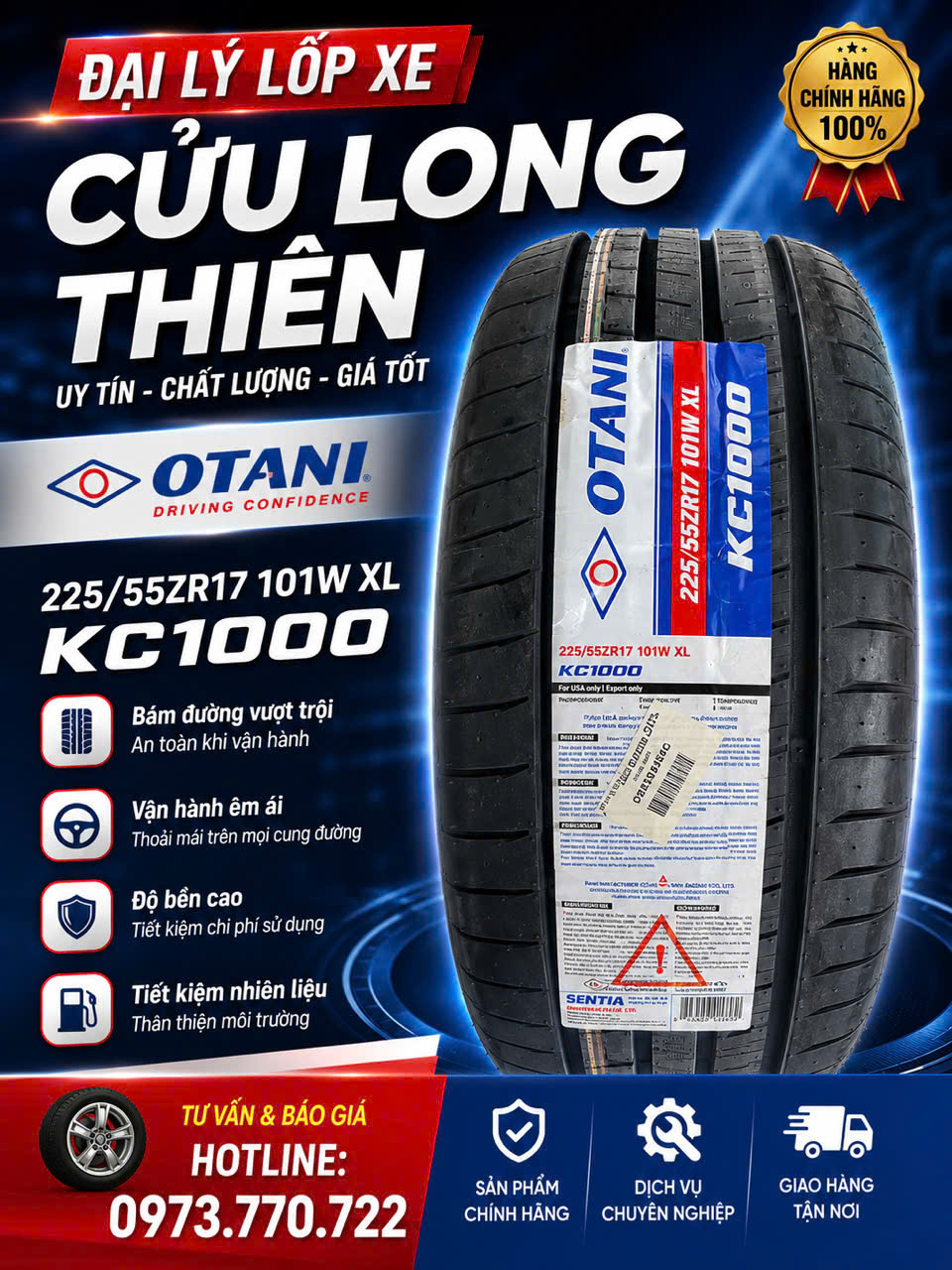 225/55ZR17 101W XL