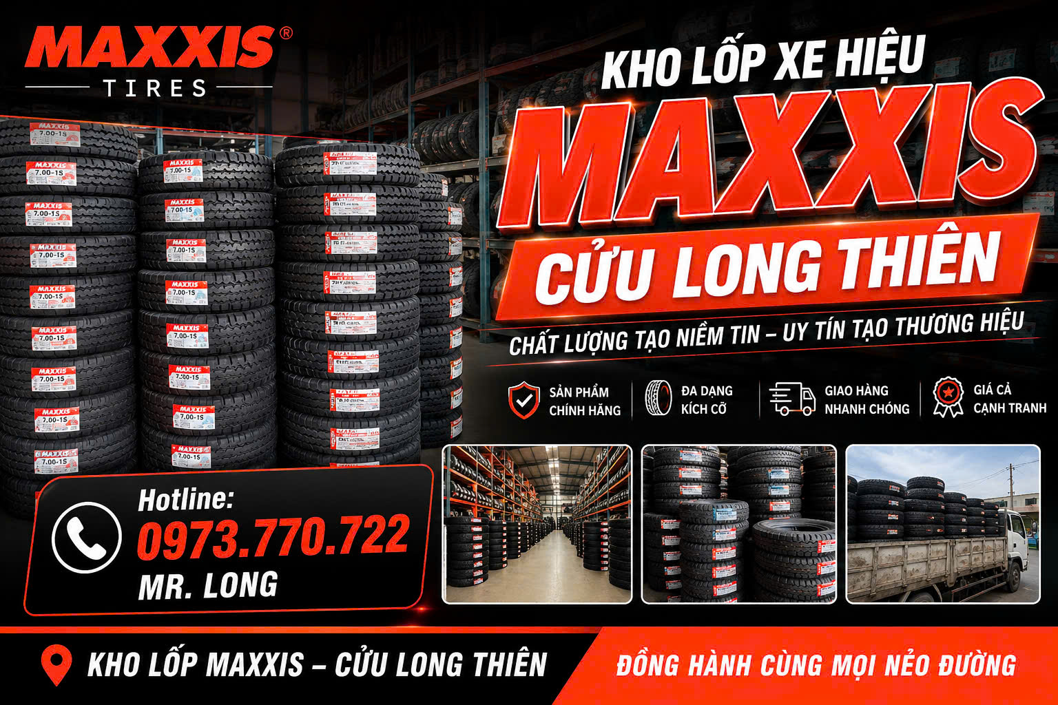 ĐẠI LÝ LỐP XE MAXXIS CHÍNH HÃNG BÌNH DƯƠNG