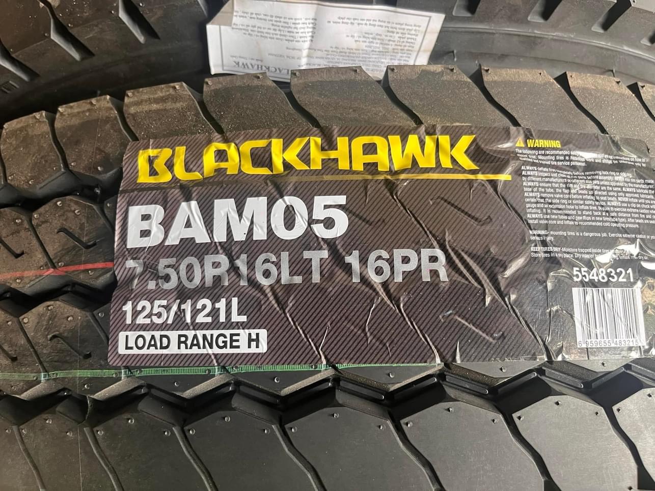 Lốp Xe BLACKHAWK 12.00R20 22PR